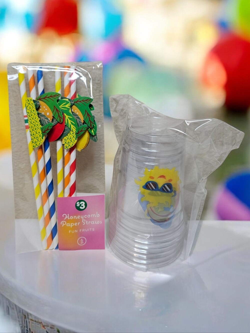 12 Count Straws And Cups Set NEW
